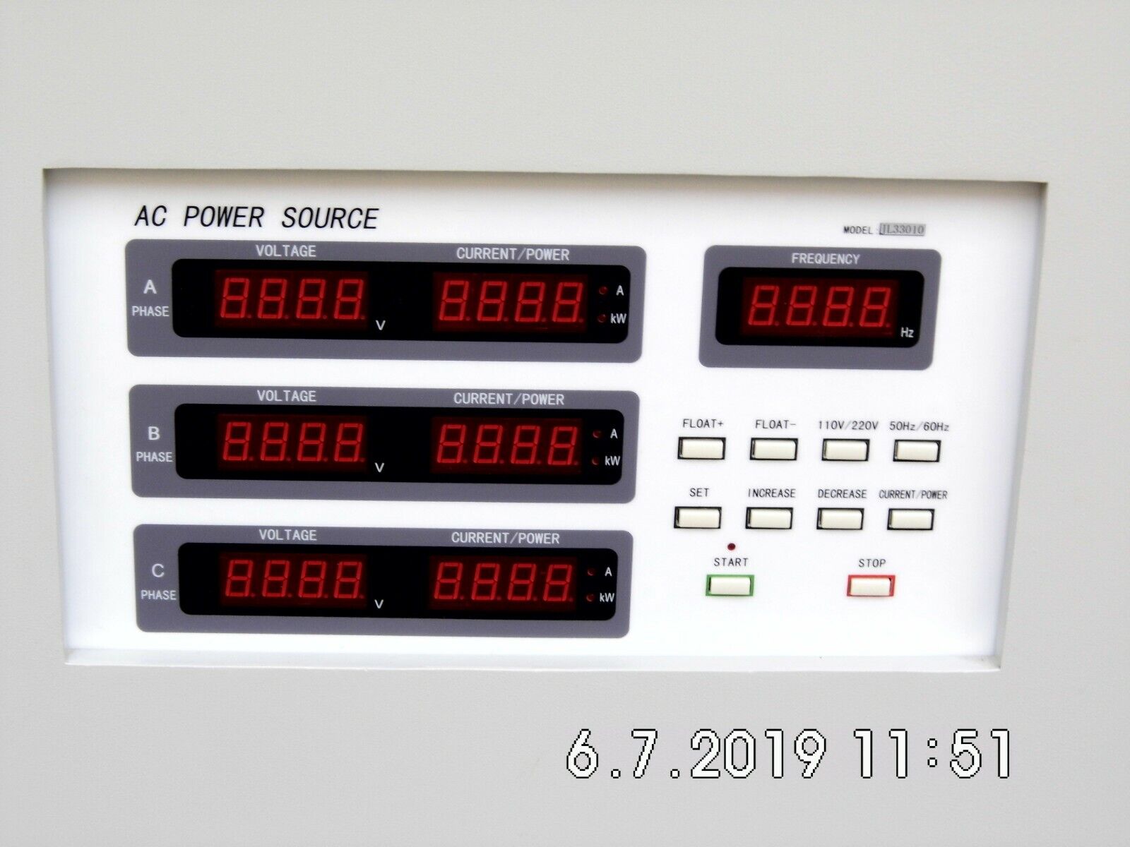 JL33010 10KVA three phase AC programmable variable frequency power source JL33010 10KVA three phase AC programmable variable frequency power source